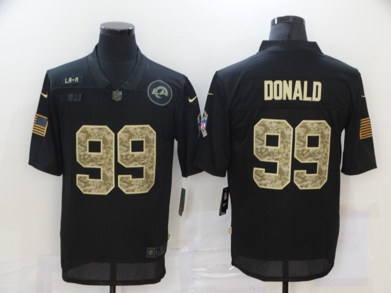 Men's Los Angeles Rams #99 Aaron Donald Black Jersey